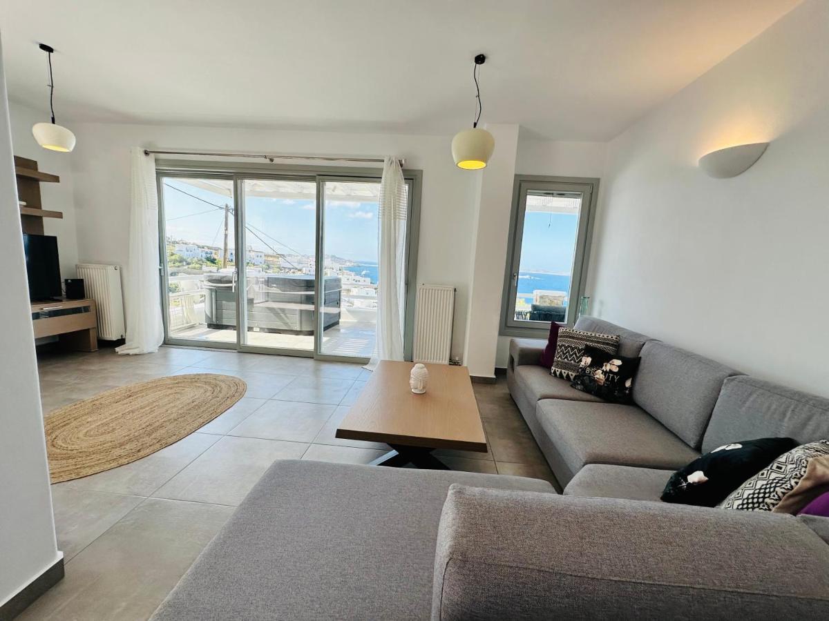 Seaview & Jacuzzi Summer Residence Mykonos Town Экстерьер фото