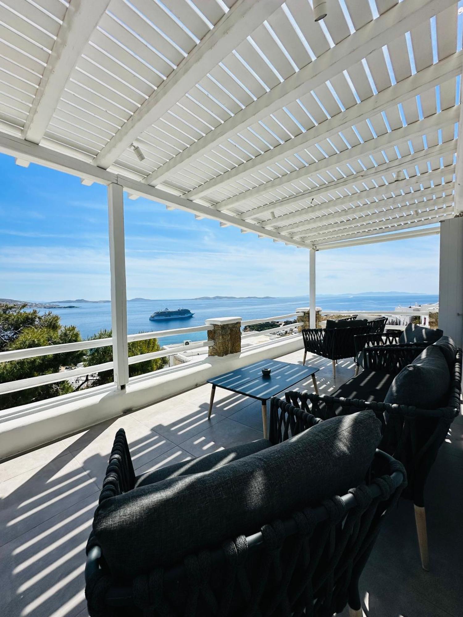 Seaview & Jacuzzi Summer Residence Mykonos Town Экстерьер фото